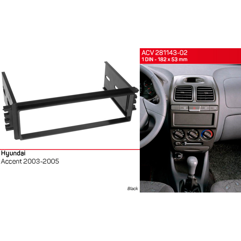 Übergangsrahmen für Hyundai Accent (Teilenummer: ACV 281143-02)