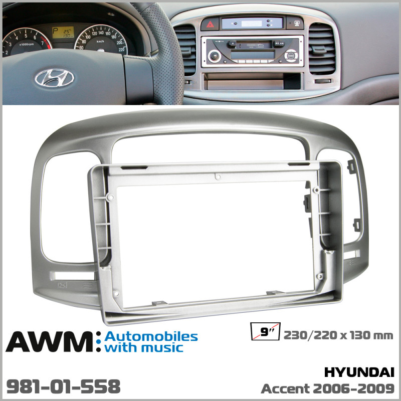 Přechodová lišta pro Hyundai Accent (kód dílu: AWM 981-01-558)