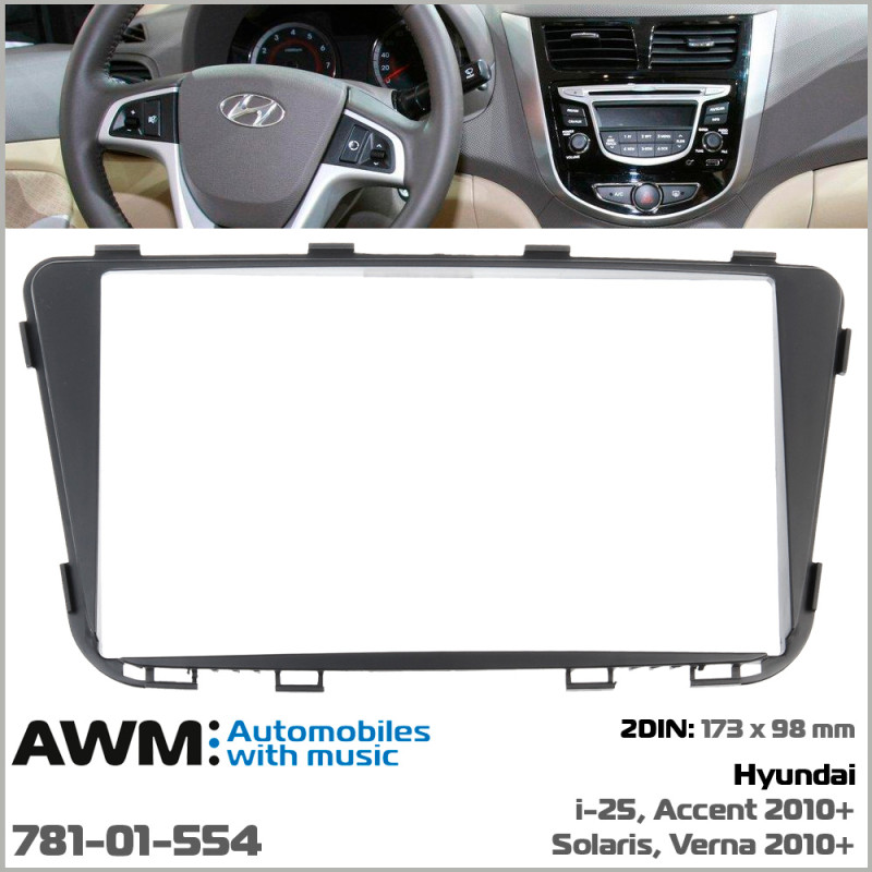 Adapter frame for Hyundai Accent, Solaris AWM 781-01-554