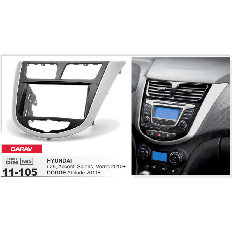 Adapter frame for Hyundai Accent, Solaris Carav 11-105