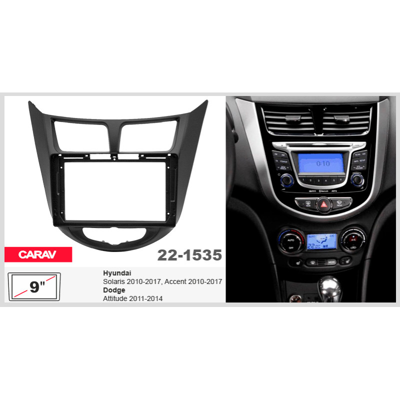 Ramka przejściowa do Hyundai Accent, Solaris Carav 22-1535.