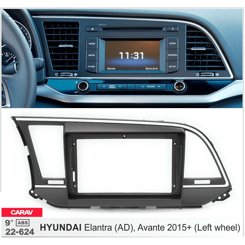 Ramka przejściowa do Hyundai Elantra, Avante Carav 22-624