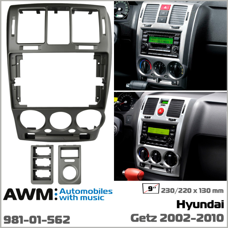 Adapter frame for Hyundai Getz AWM 981-01-562