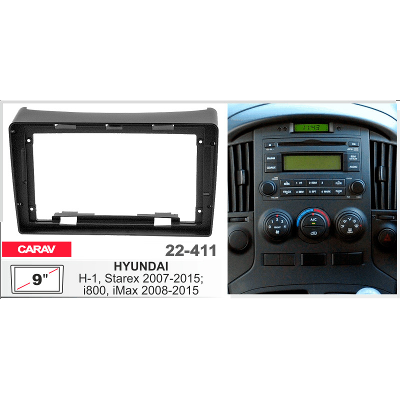 Přechodová ráma pro Hyundai H-1, Grand Starex Carav 22-411