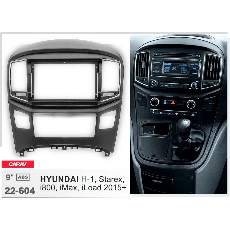 Přechodový rámeček pro Hyundai H-1, Grand Starex Carav 22-604