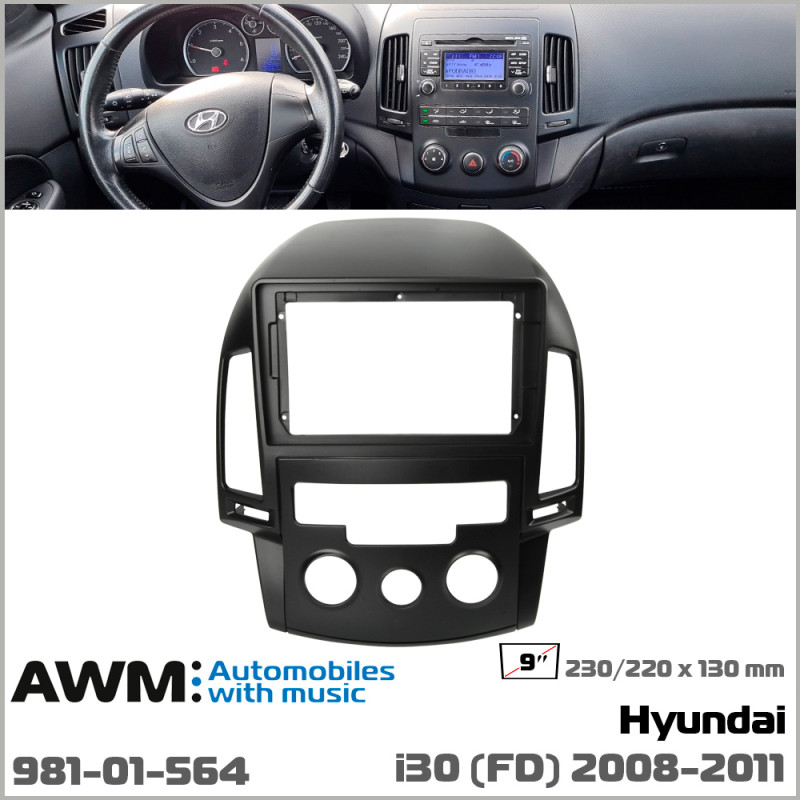 Adapter frame for Hyundai i30 AWM 981-01-564