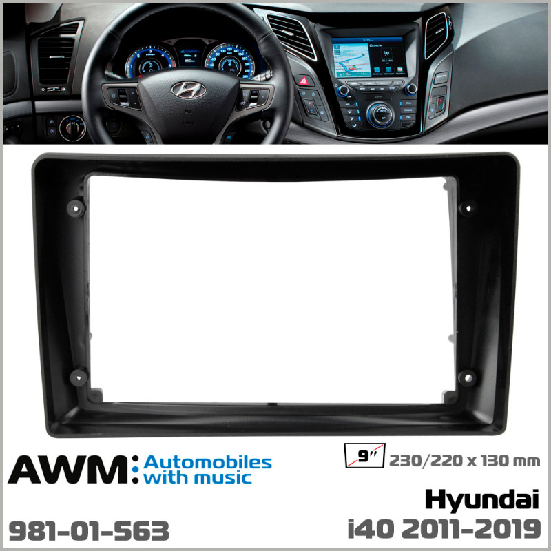 Adapter frame for Hyundai i40 AWM 981-01-563