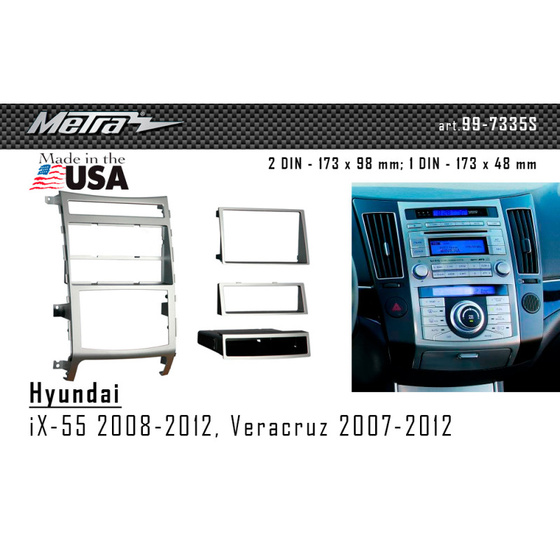 Ramka przejściowa do Hyundai ix55, Veracruz Metra 99-7335S.
