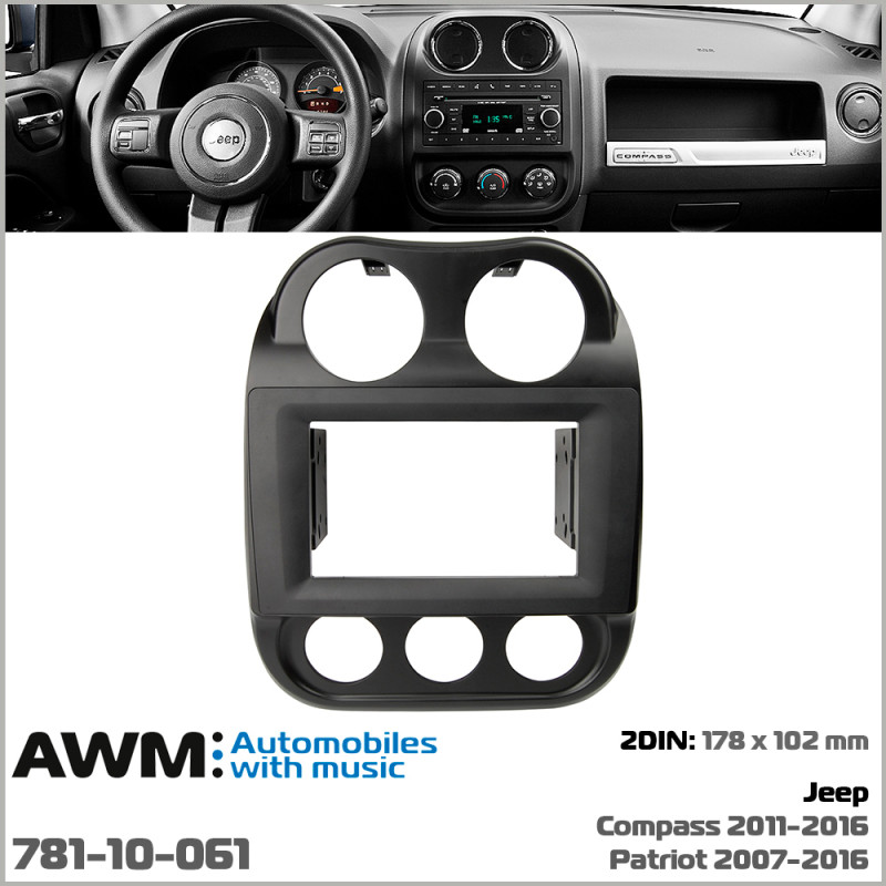 Adapter frame for Jeep Compass, Patriot AWM 781-10-061