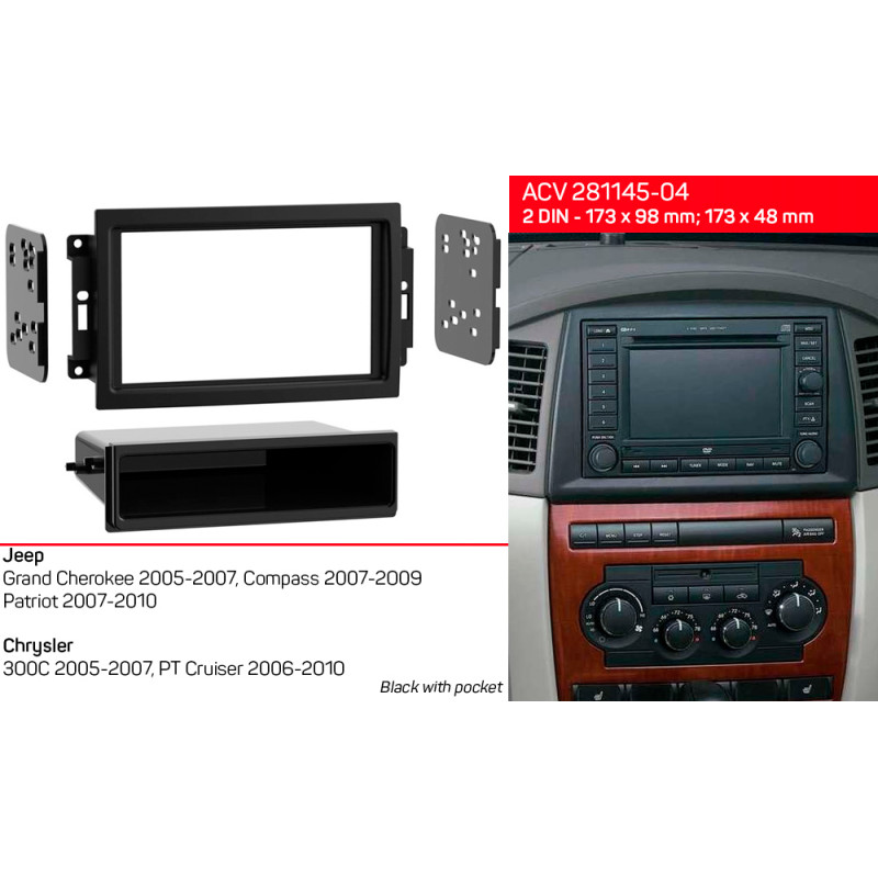 Přechodová ráma pro Jeep, Dodge, Chrysler ACV 281145-04