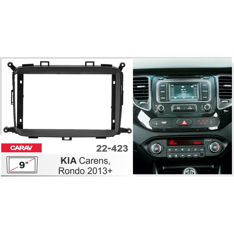 Adapter frame for KIA Carens, Rondo Carav 22-423