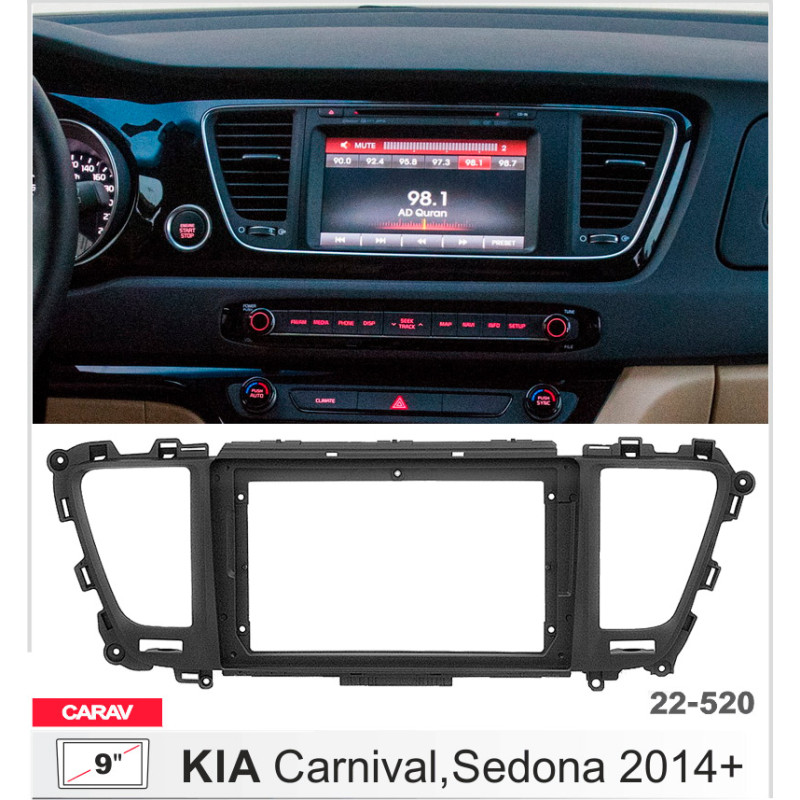 Adapter frame for KIA Carnival, Sedona Carav 22-520