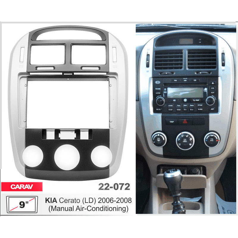 Adapter frame for KIA Cerato Carav 22-072