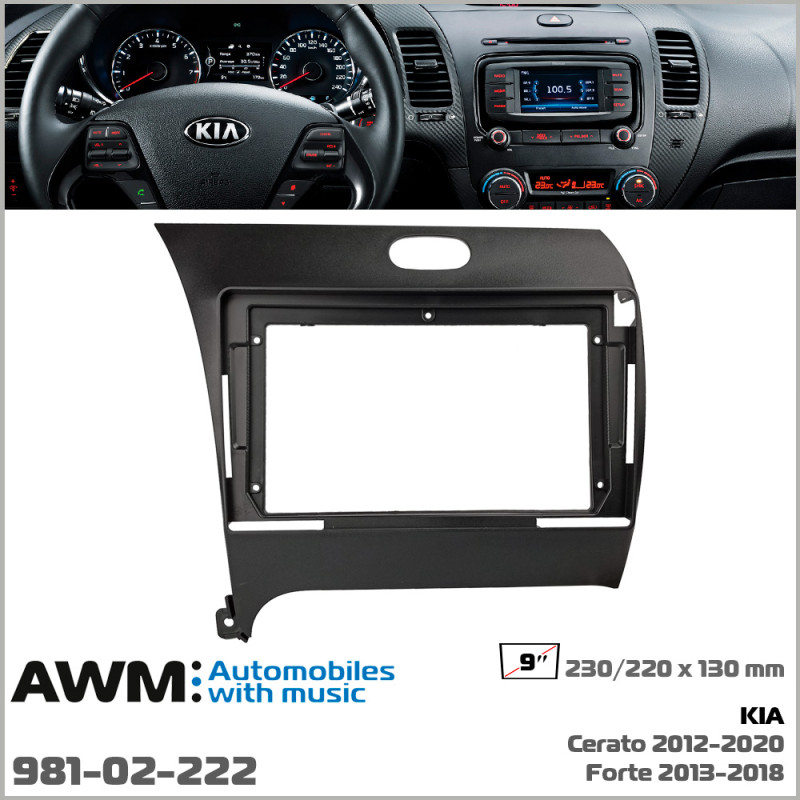 Adapter frame for KIA Cerato, Forte AWM 981-02-222