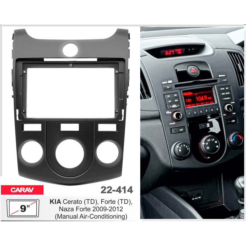 Adapter frame for KIA Cerato, Forte Carav 22-414