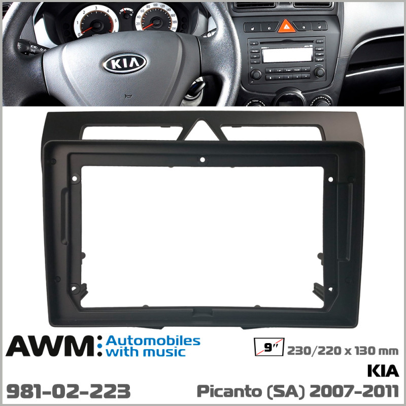 Adapter frame for KIA Picanto AWM 981-02-223