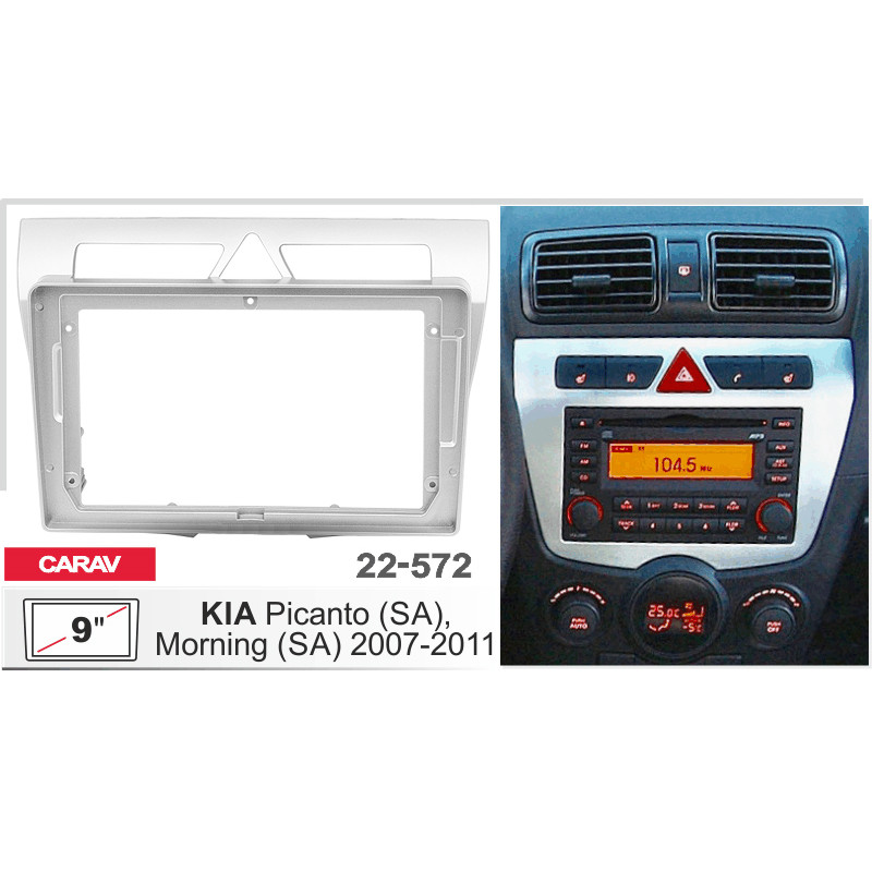 Adapter frame for KIA Picanto Carav 22-572