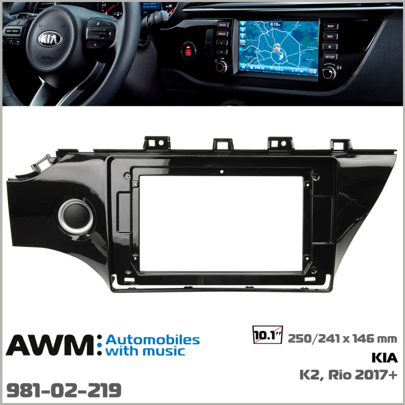 Adapter frame for KIA Rio AWM 981-02-219