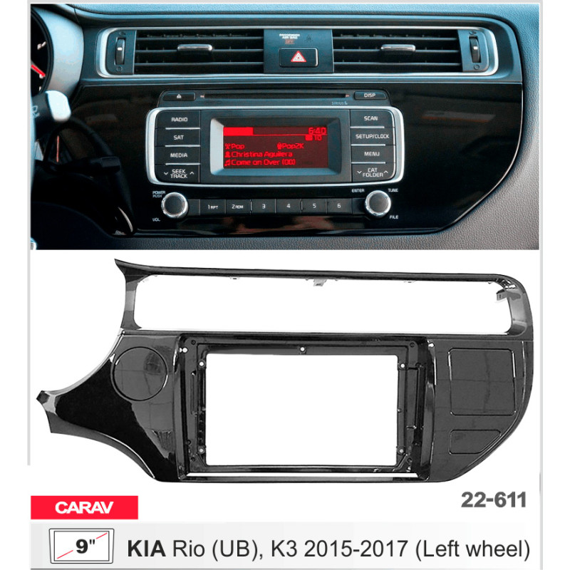 Adapter frame for KIA Rio Carav 22-611