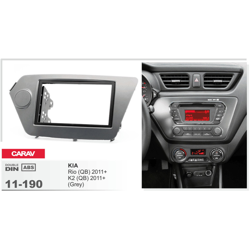 Adapter frame for KIA Rio, K2 Carav 11-190