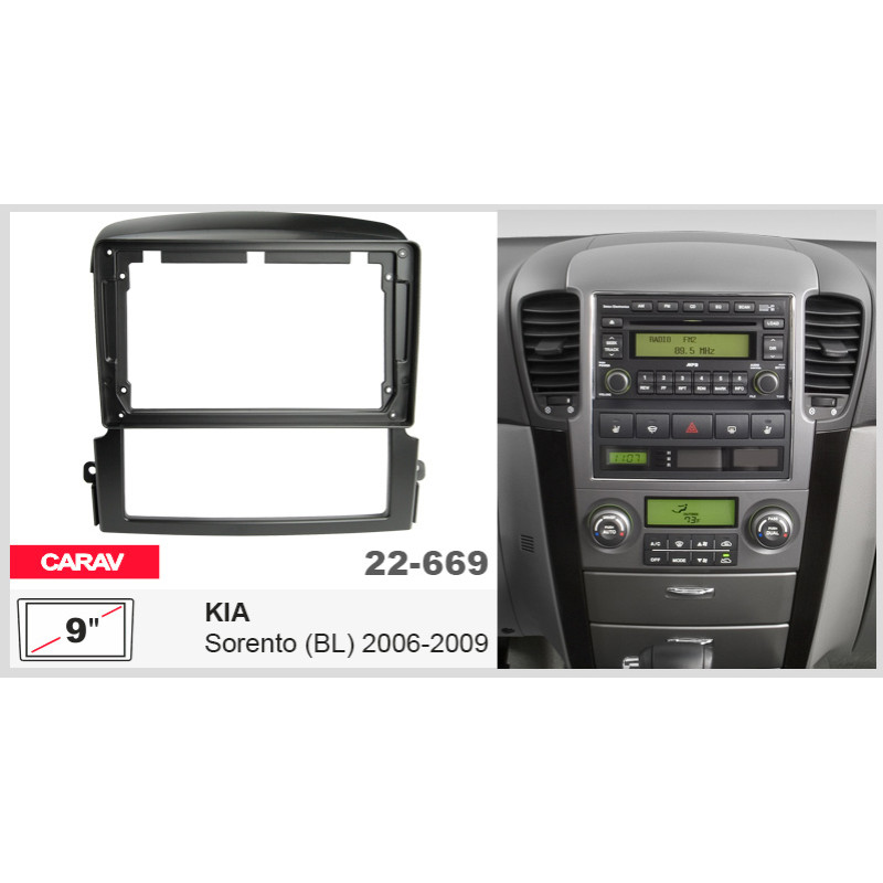Adapter frame for KIA Sorento Carav 22-669