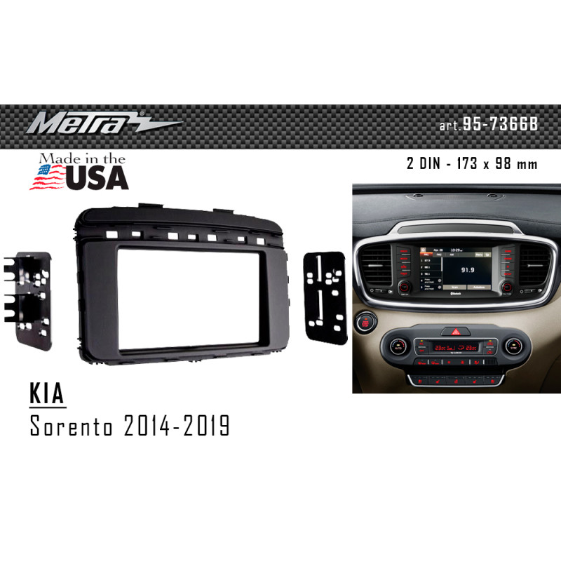 Adapter frame for KIA Sorento Metra 95-7366B