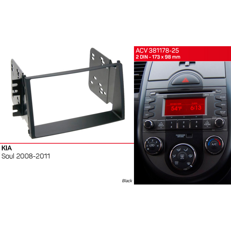 Adapter frame for KIA Soul ACV 381178-25