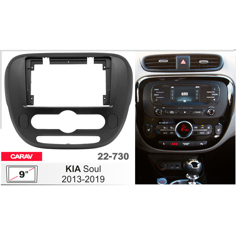 Adapter frame for KIA Soul Carav 22-730