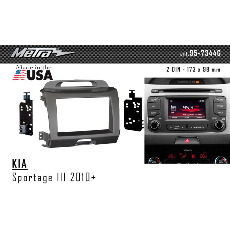 Adapter frame for KIA Sportage Metra 95-7344G