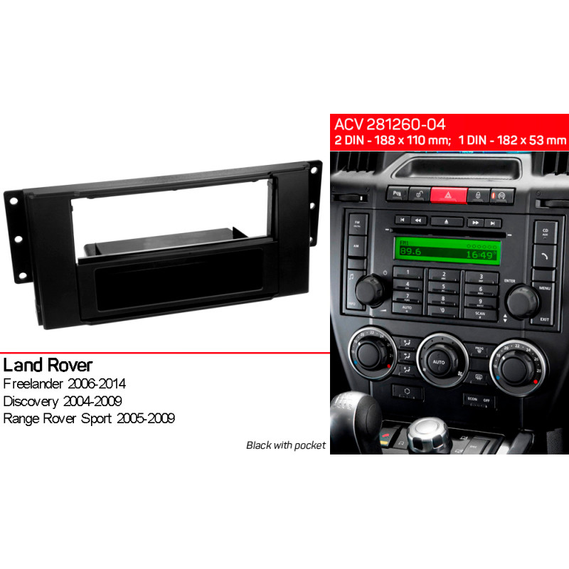 Ramka przejściowa dla Land Rover Freelander, Discovery, Range Rover Sport ACV 281260-04