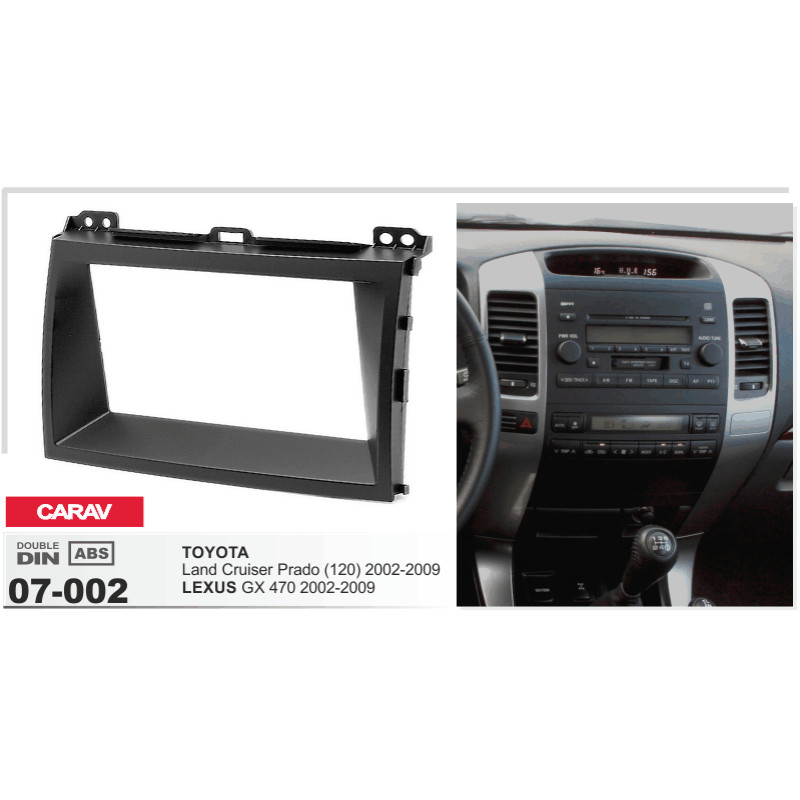 Adapter frame for Lexus GX 470 Carav 07-002