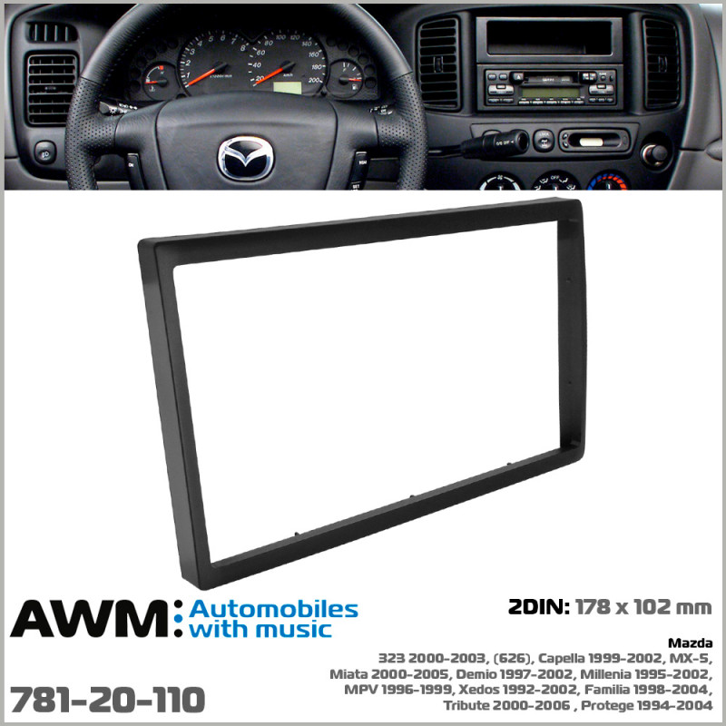 Adapter frame for Mazda 323, MX-5, Demio, MPV, Tribute, Xedos AWM 781-20-110