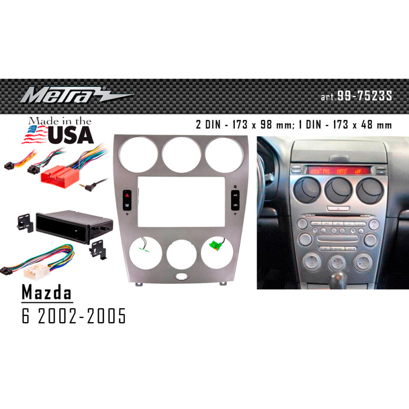 Estructura de transición para Mazda 6 (Metra 99-7523S).