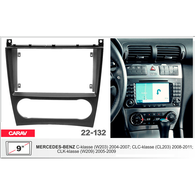 Adapter frame for Mercedes C-klasse, CLC-klasse, CLK-klasse Carav 22-132