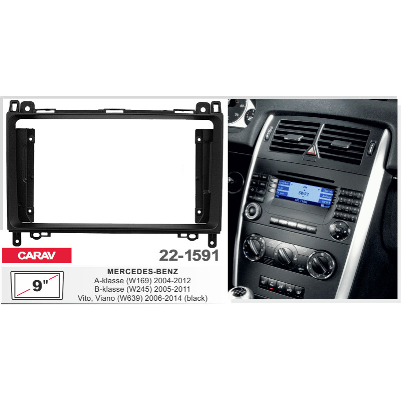 Adapter frame for Mercedes Carav 22-1591