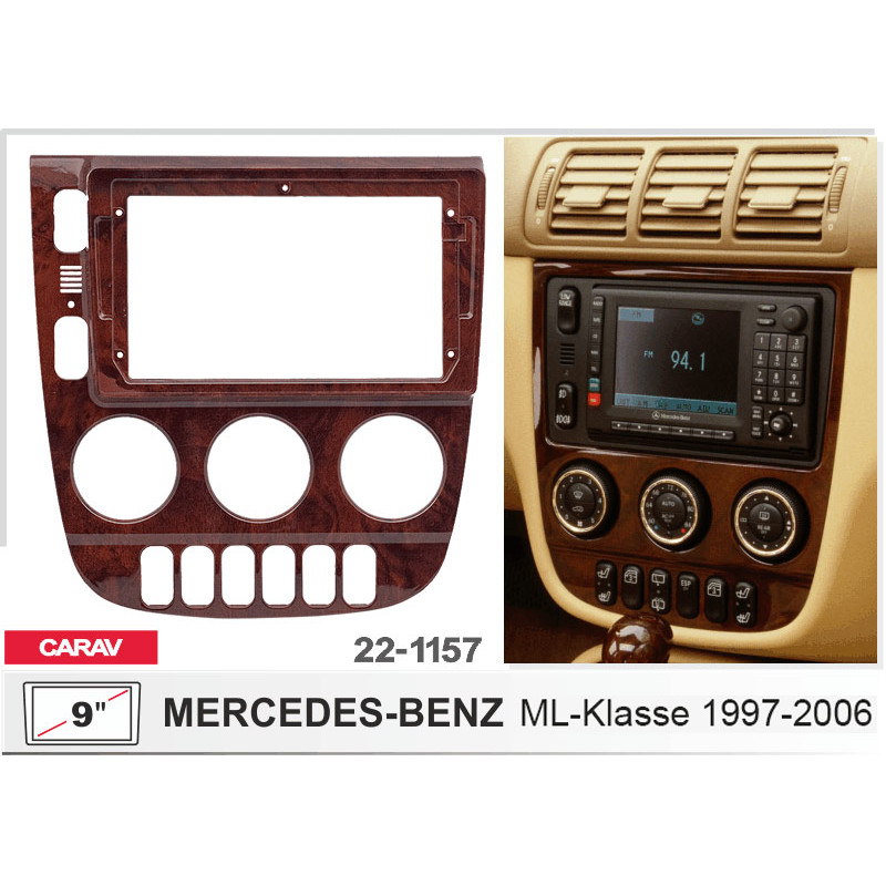 Adapter frame for Mercedes ML-Klasse Carav 22-1157