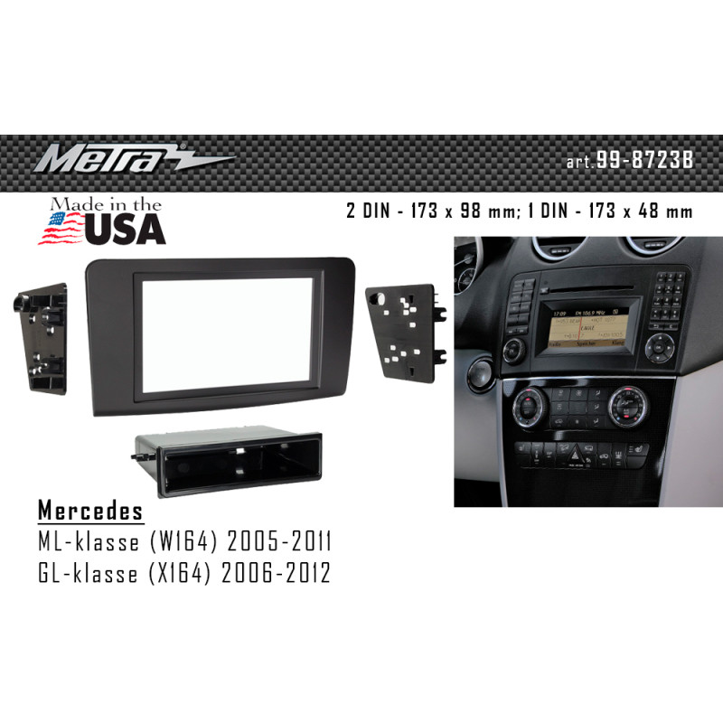 Adapter frame for Mercedes ML-klasse, GL-klasse Metra 99-8723B