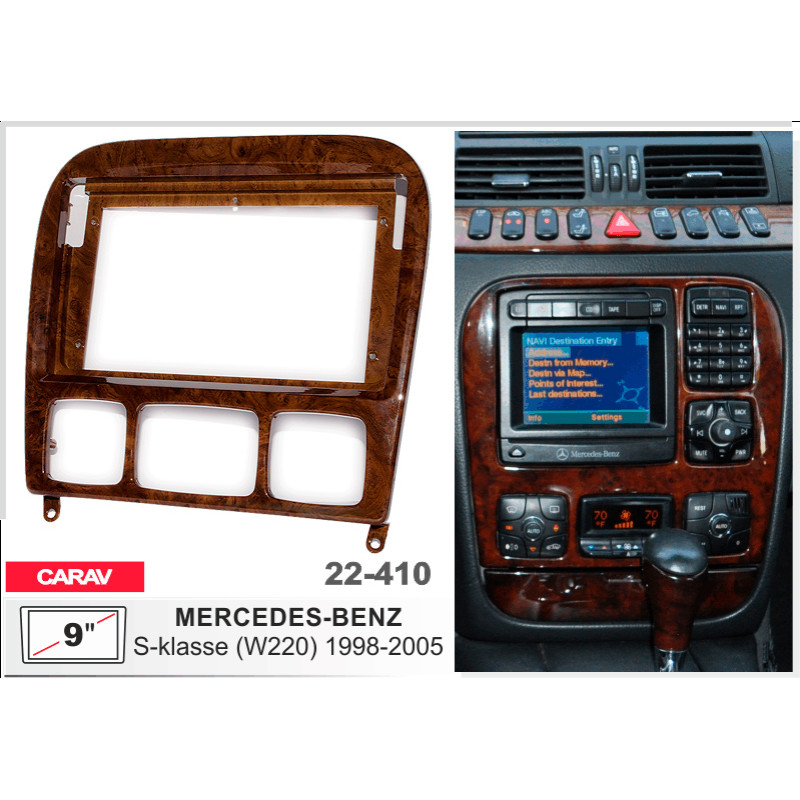Adapter frame for Mercedes S-klasse (W220) Carav 22-410