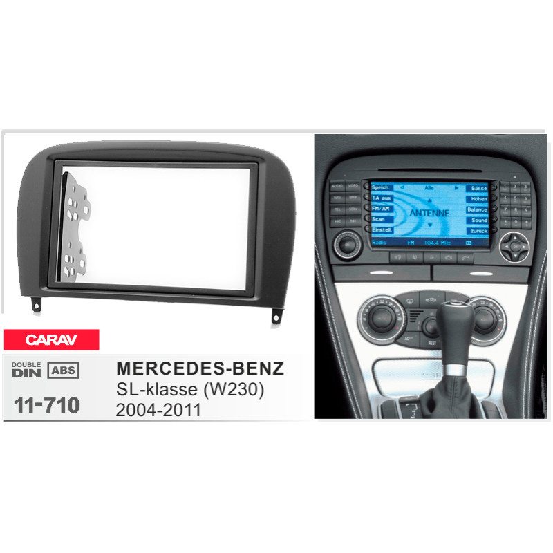 Adapter frame for Mercedes SL-Klasse Carav 11-710
