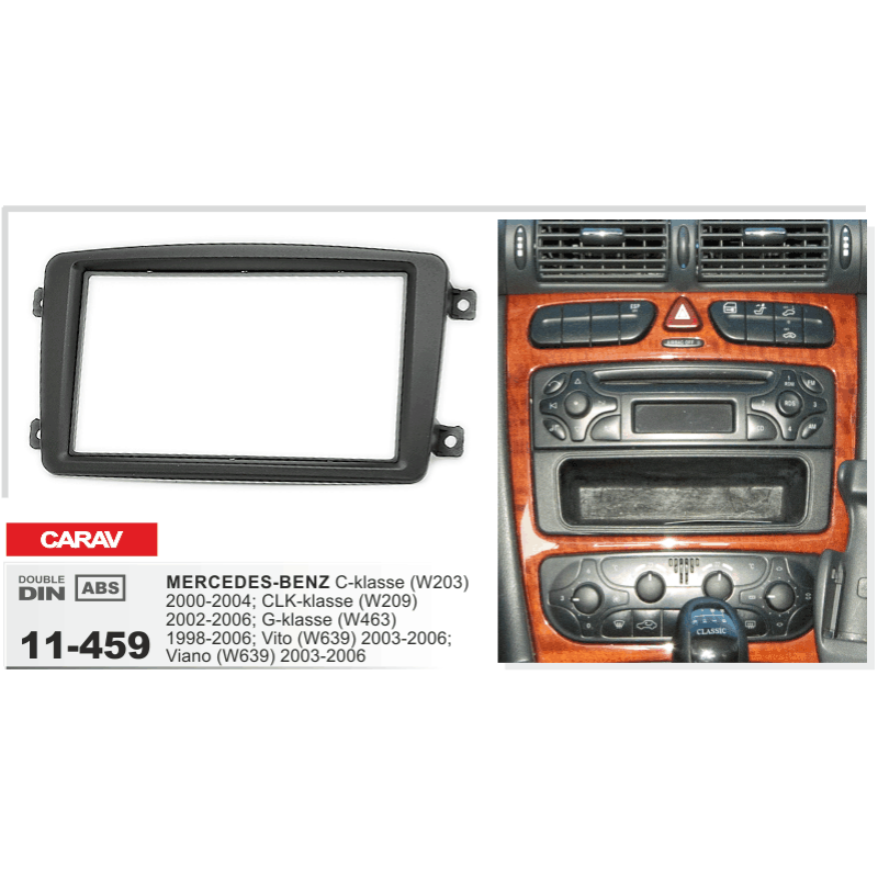 Adapter frame for Mercedes Vito, Viano, W639, W203, W209, W463 Carav 11-459