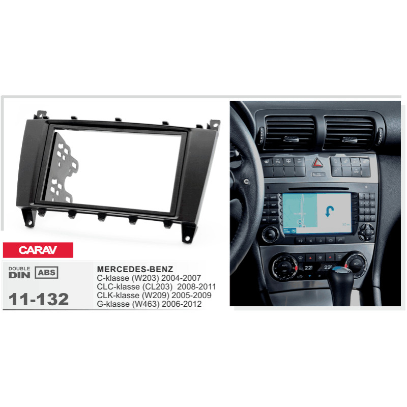 Adapter frame for Mercedes W203, CL203, W209, W463 Carav 11-132