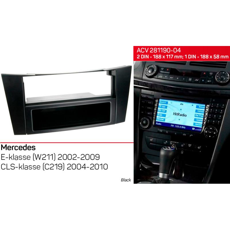 Übergangsrahmen für Mercedes W211, C219 ACV 281190-04