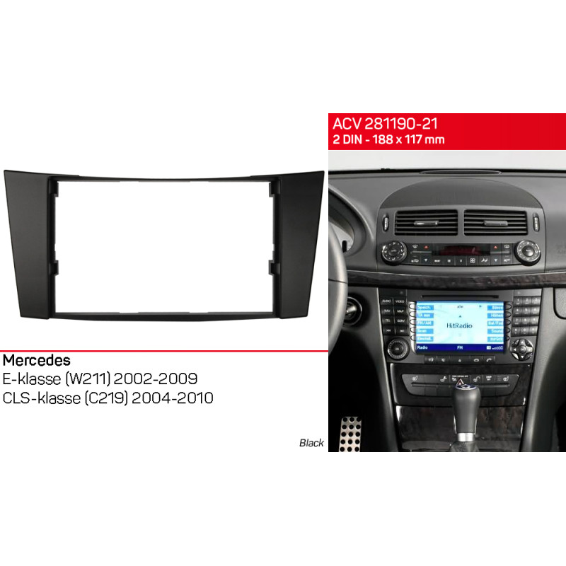 Přechodová ráma pro Mercedes W211, C219 ACV 281190-21