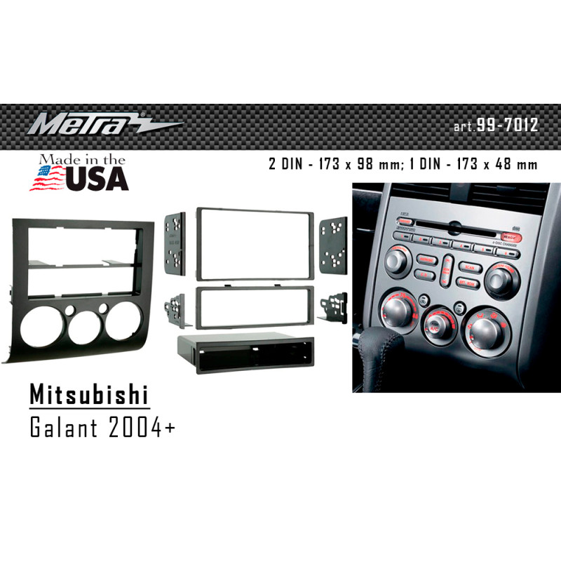 Adapter frame for Mitsubishi Galant Metra 99-7012