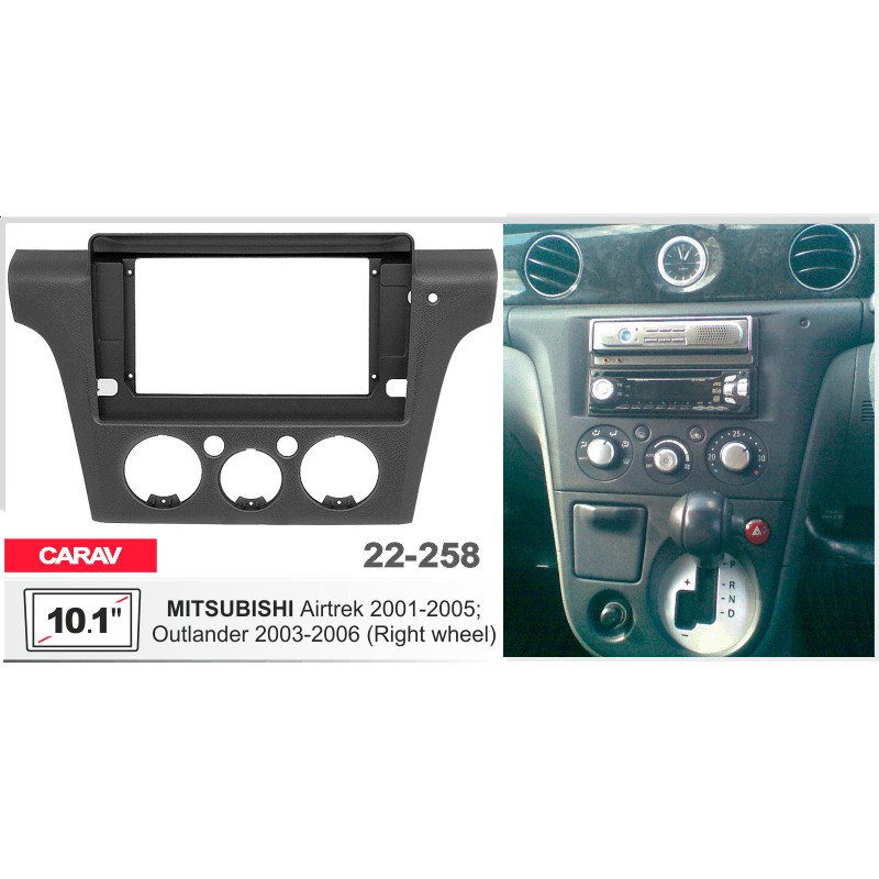 Adapter frame for Mitsubishi Outlander Carav 22-258