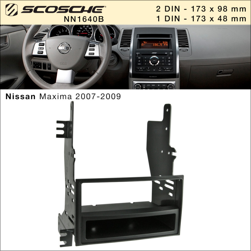 Adapter frame for Nissan Maxima Scosche NN1640B