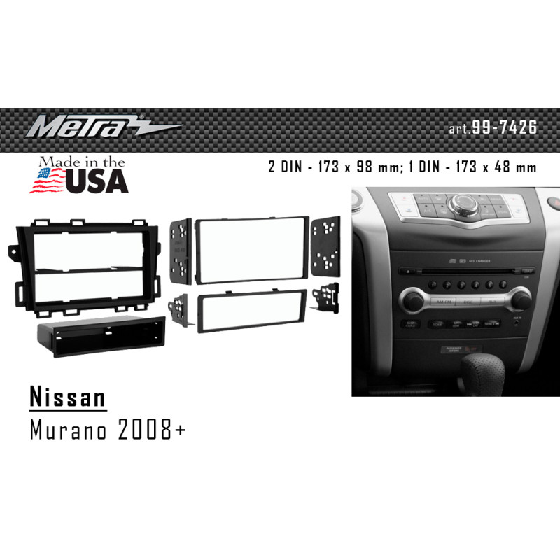 Adapter frame for Nissan Murano Metra 99-7426