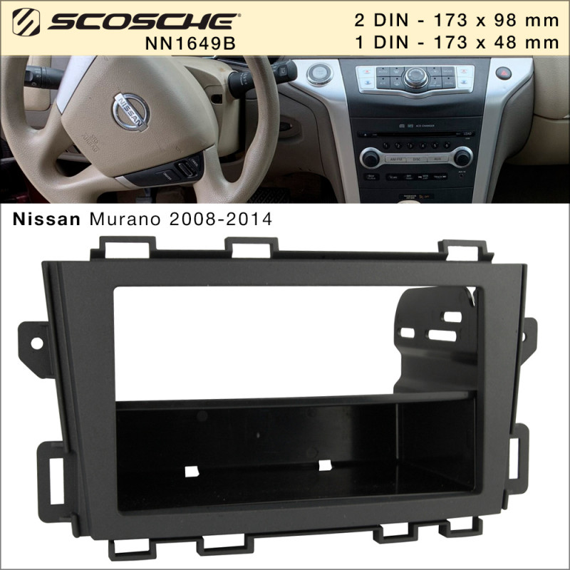 Übergangsrahmen für Nissan Murano (Scosche NN1649B)