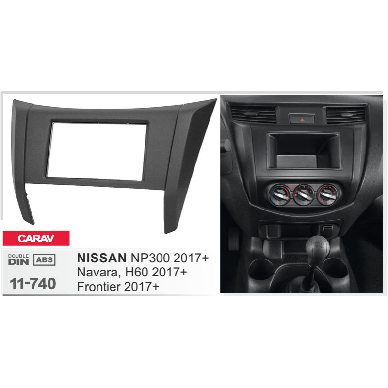 Adapter frame for Nissan Navara, NP300, Frontier Carav 11-740