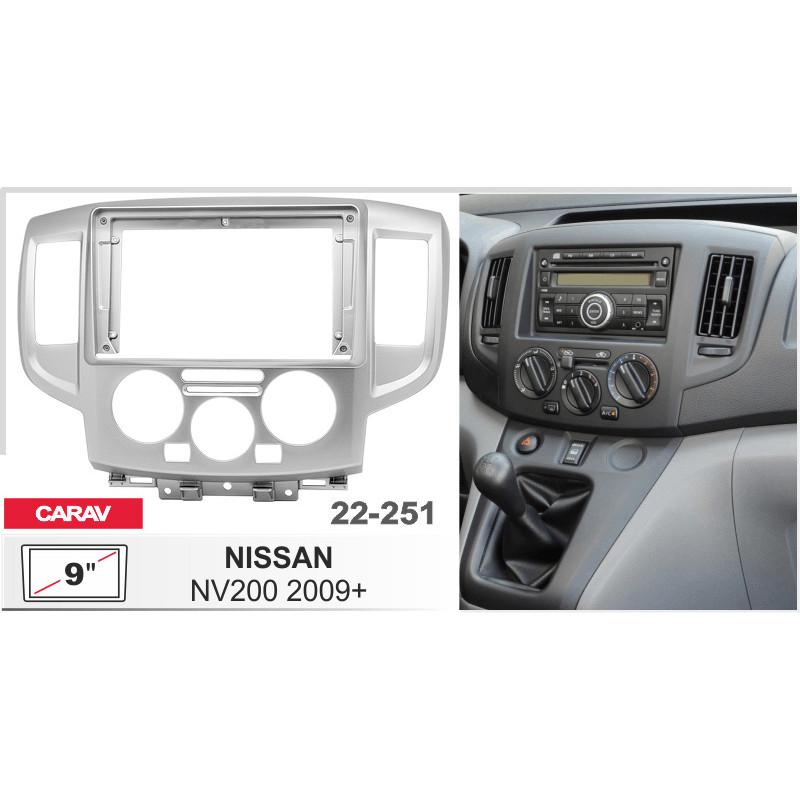 Adapter frame for Nissan NV200 Carav 22-251